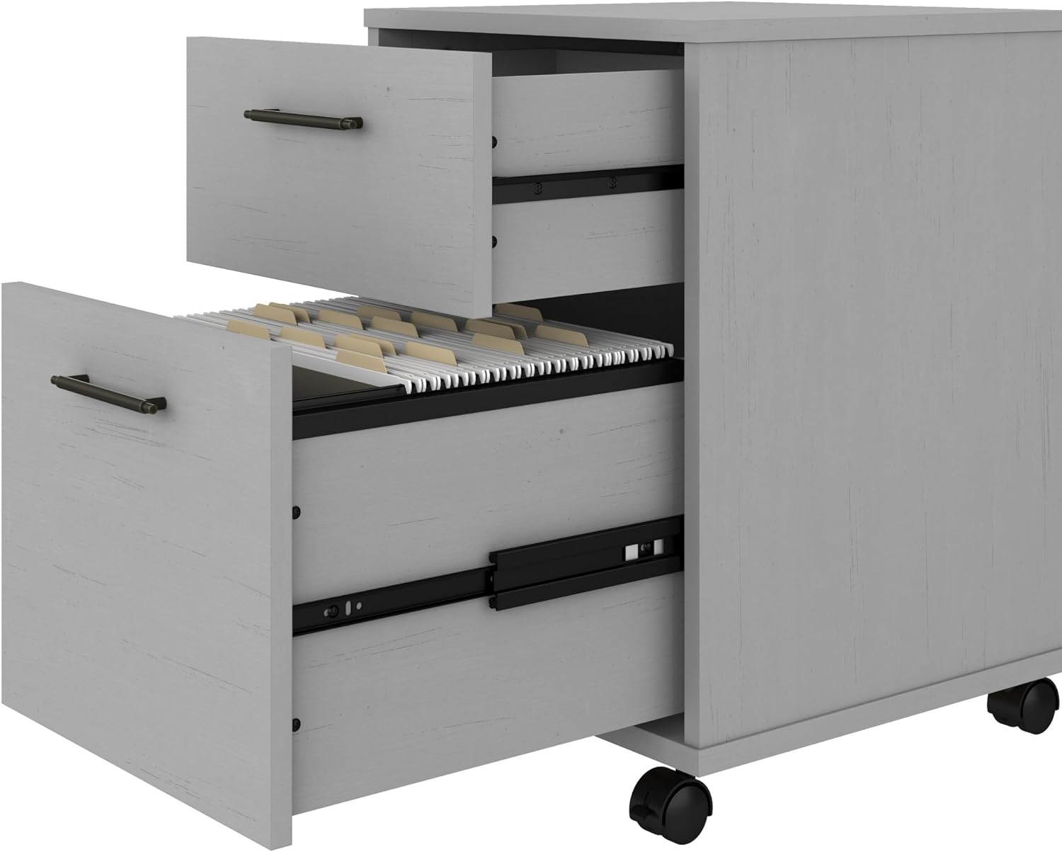 2 Drawer Rolling File Cabinet in Cape Cod Gray, Mobile Organization