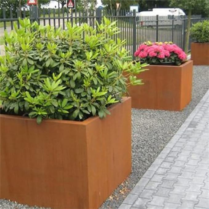 Corten Steel Planter Box Metal Outdoor Planter