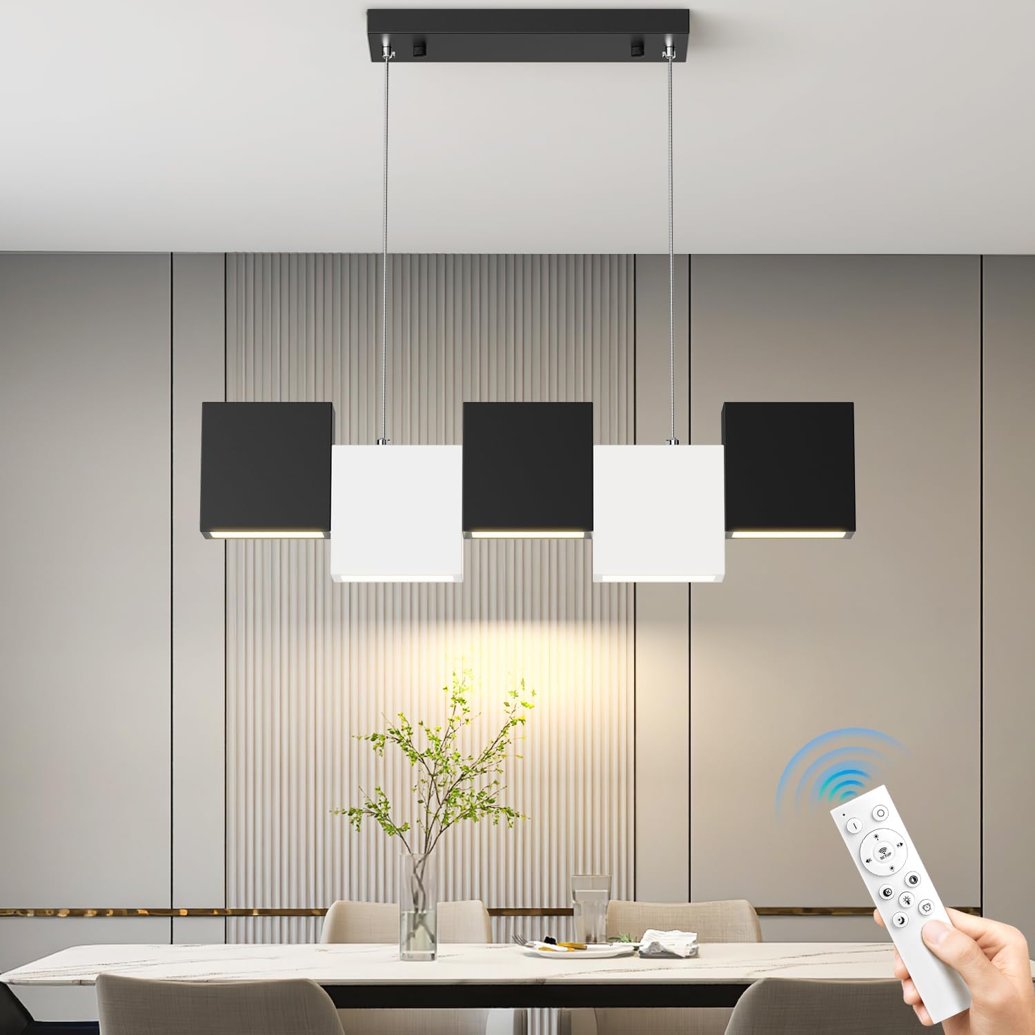 Modern LED Chandelier with 5 Lights