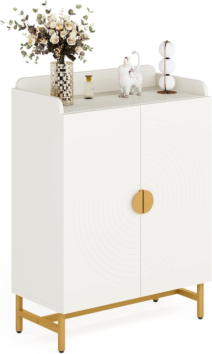 Shoe Cabinet with 5-Tier Shoe Storage Shelves and Open Shelf