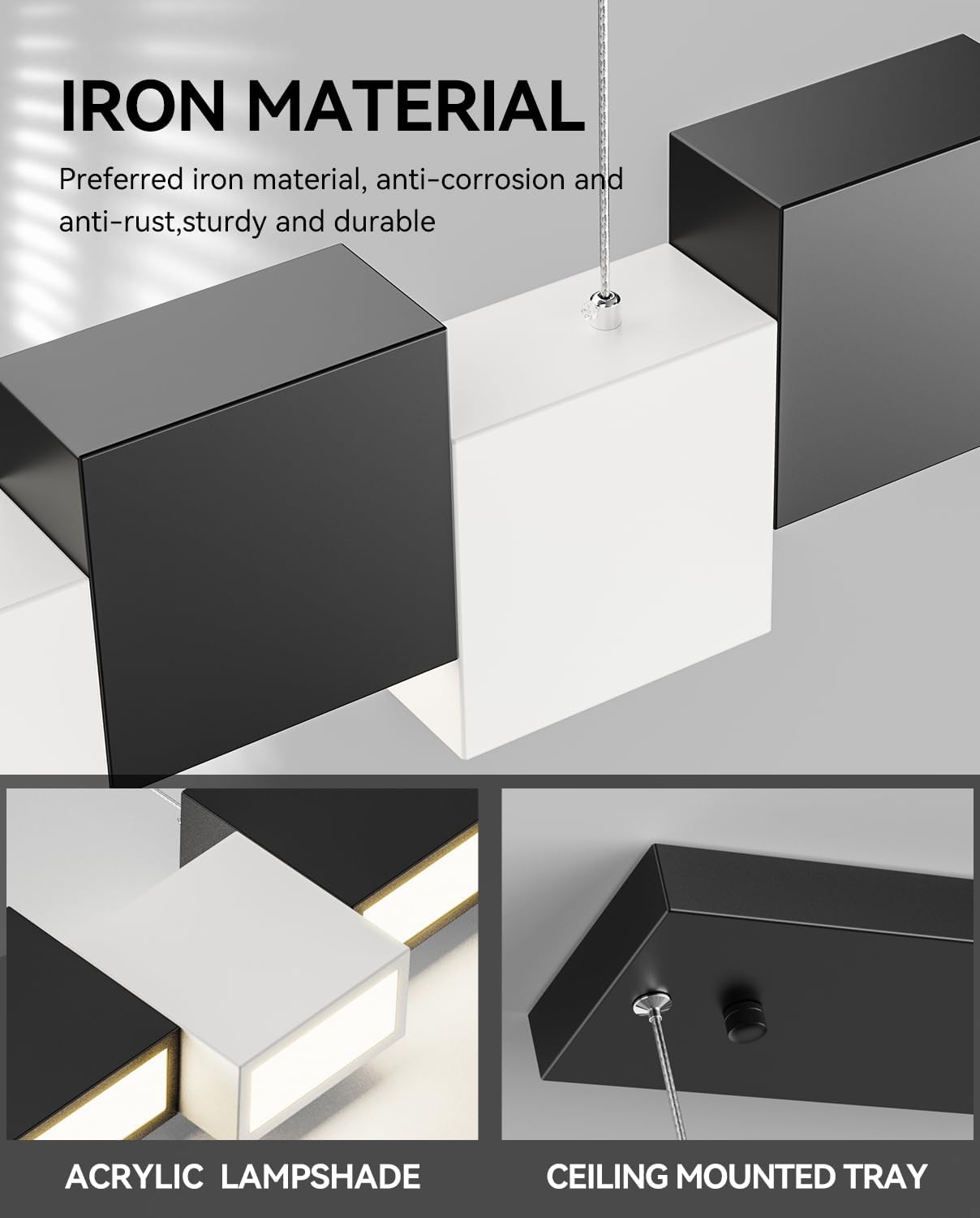 Modern LED Chandelier with 5 Lights