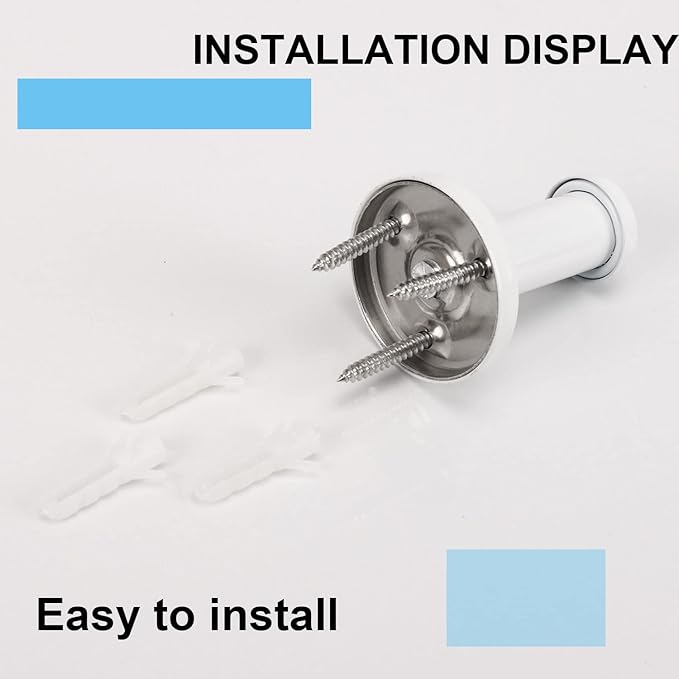 Bath Towel Hooks, 6 Pack Round Coat Hooks, Sturdy Wall Mounted Robe Hook, SUS 304 Stainless Steel Heavy Duty Clothes Hanger, Wall Towel Hooks for Bathroom Bedroom Kitchen (2 in, White)