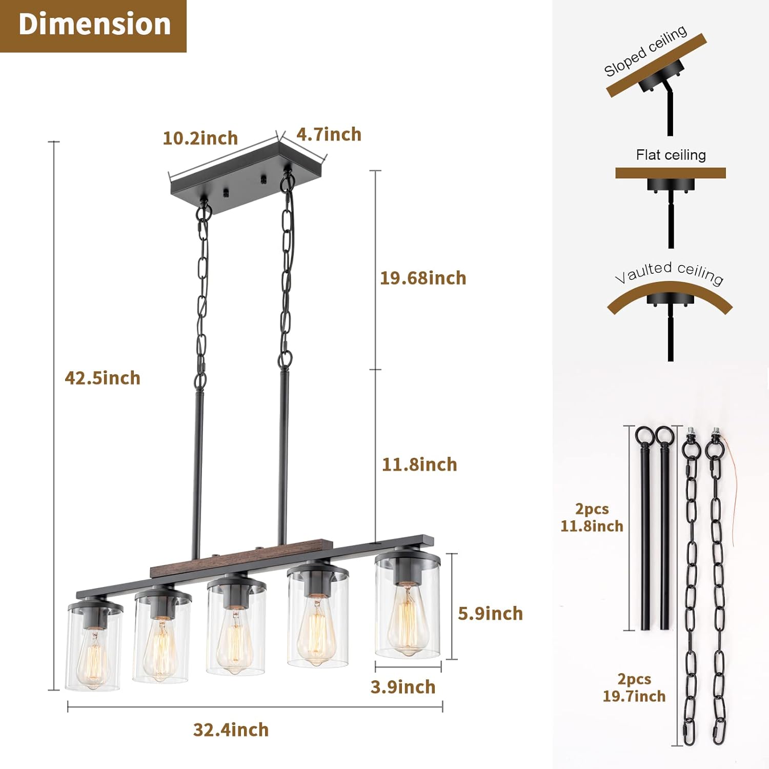 Farmhouse Dining Room Light Fixture