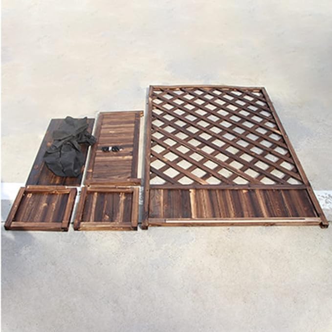 Outdoor Raised Garden Bed, with Drainage Holes Wood Flower Stand