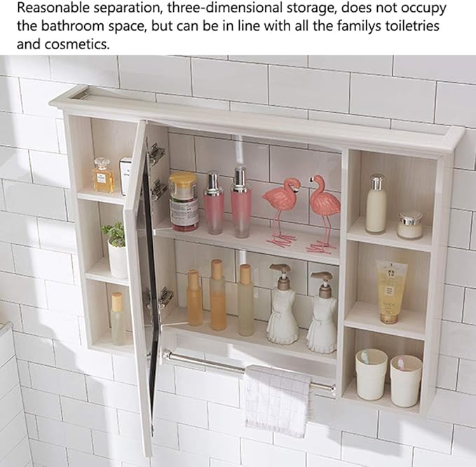 Bathroom Mirror Cabinet,Wall Mounted Medicine Cabinet with Shelf