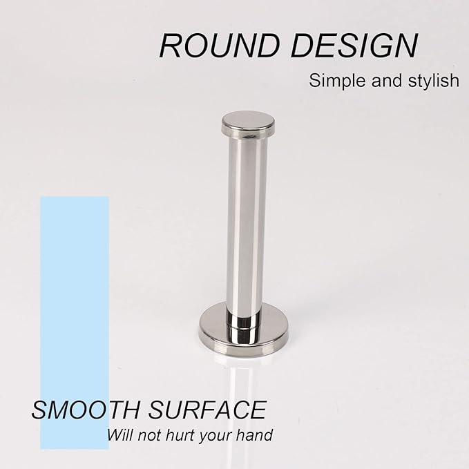 Bath Towel Hooks, 6 Pack Round Coat Hooks, Sturdy Wall Mounted Robe Hook, SUS 304 Stainless Steel Heavy Duty Clothes Hanger, Wall Towel Hooks for Bathroom Bedroom Kitchen (4 in, Chrome)