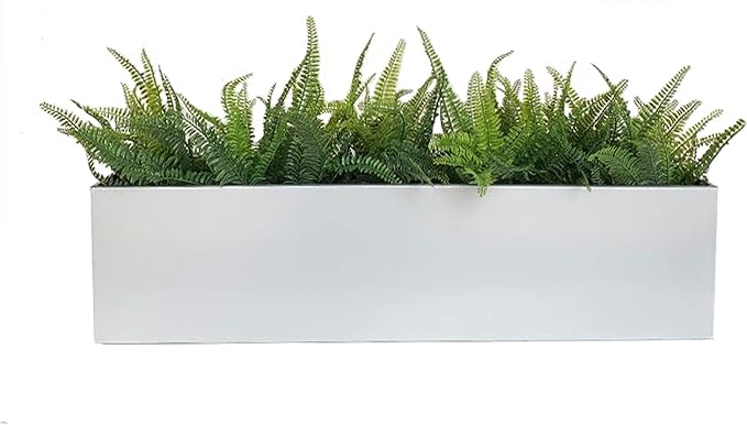 Box Planter - 36" X 9" X 9" - Brushed Metal