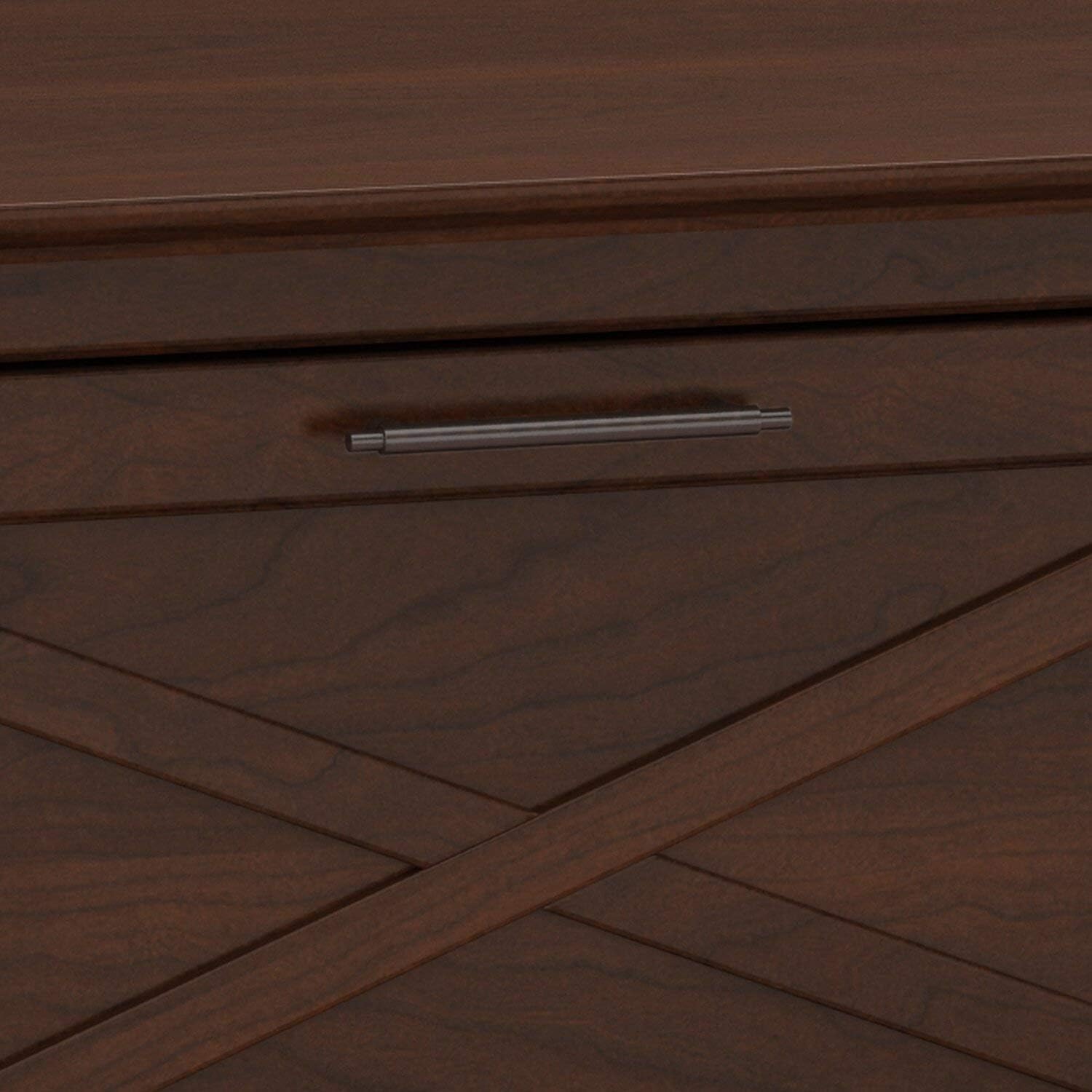 60W L Shaped Desk with 2 Drawer Mobile File Cabinet and 5 Shelf Bookcase