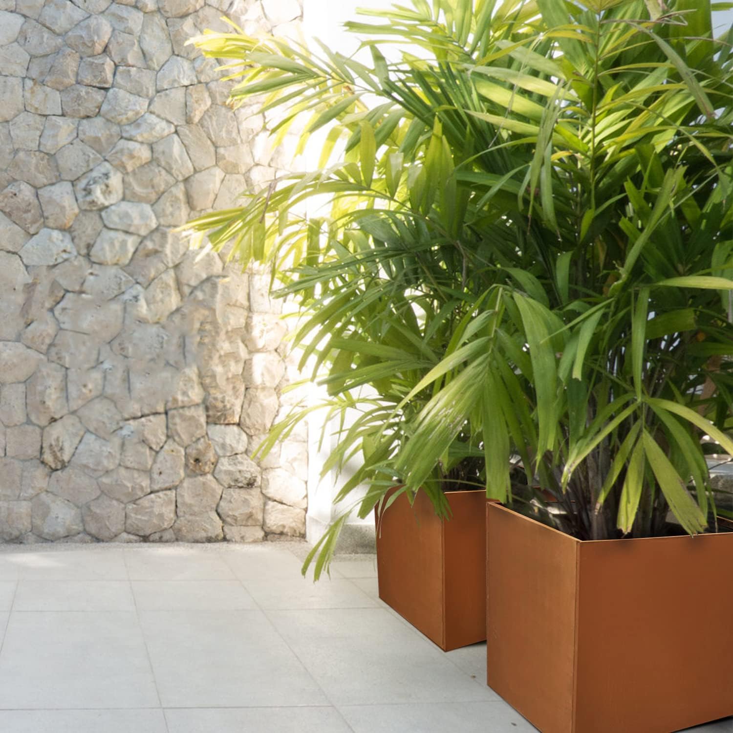 Corten Steel Planter Box Metal Square Planters Steel Large Planter