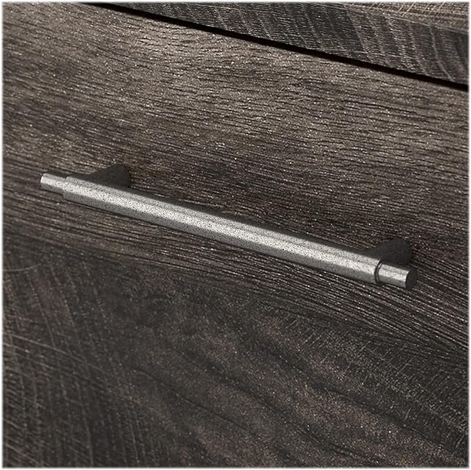 2-Drawer Mobile File Cabinet, Letter/Legal, Dark Gray Hickory, 16-Inch