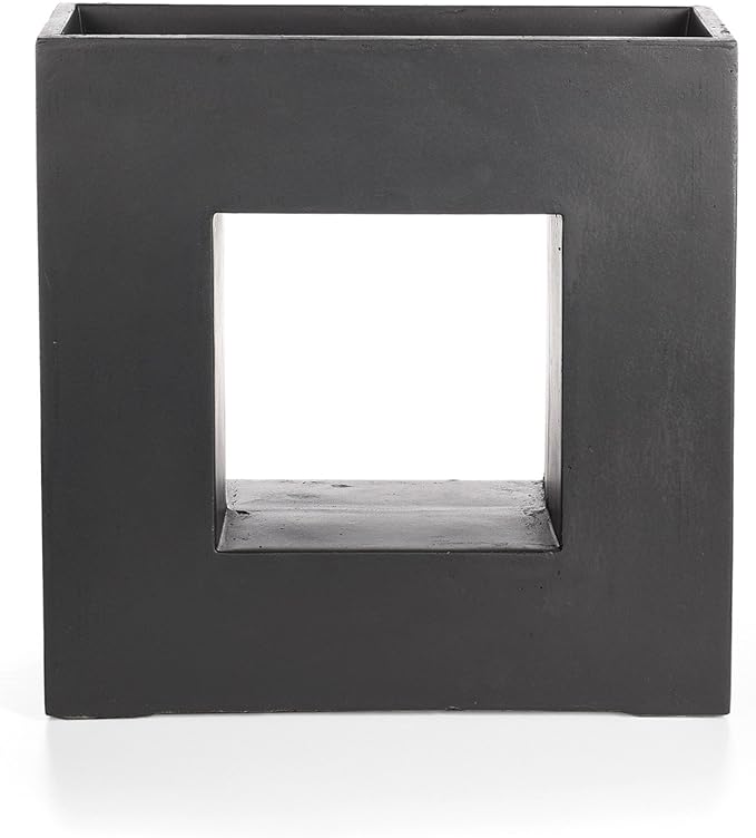 Plant Pot in Grey – Fiberglass Flower Pot for Indoor & Outdoor Use