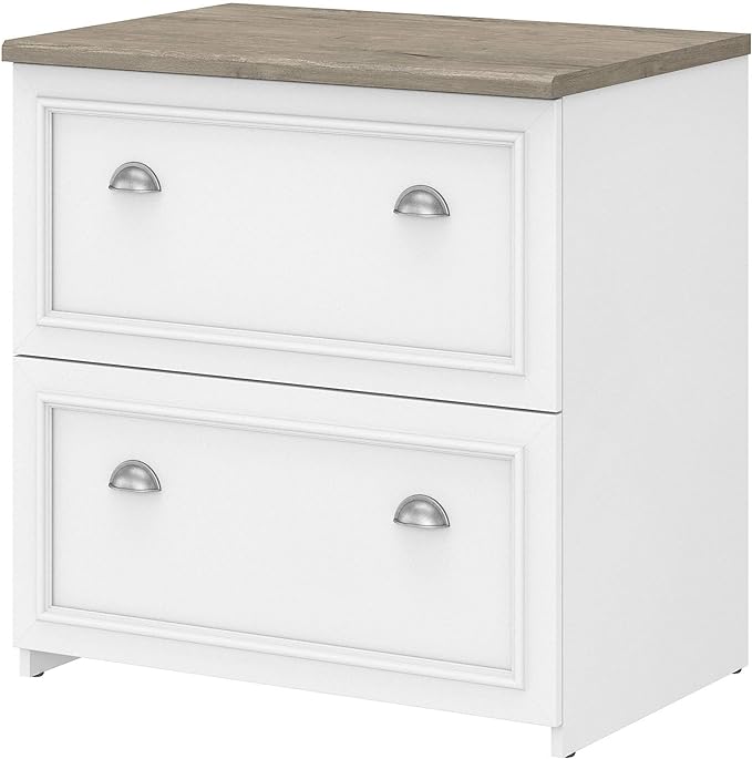 2-Drawer Lateral File Cabinet White 29.57-Inch