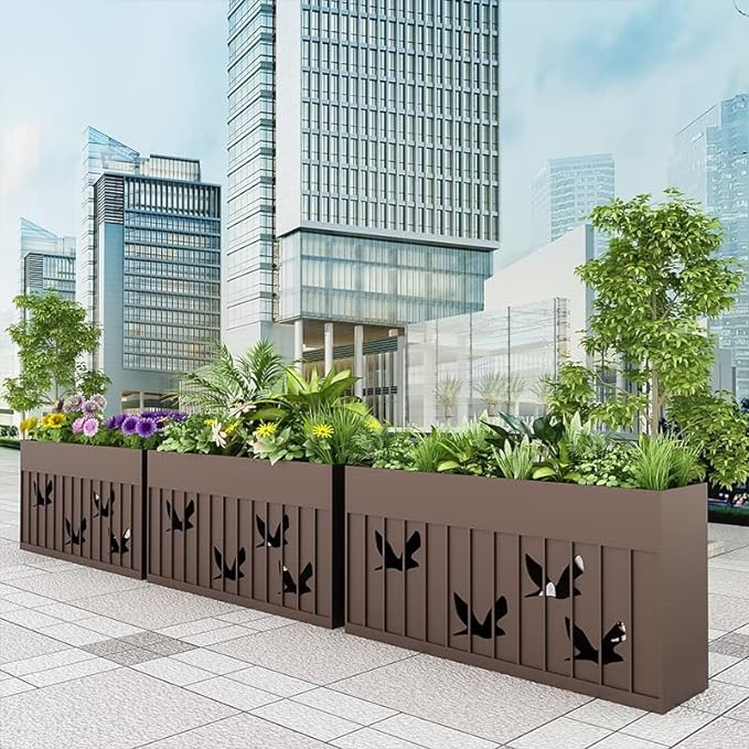 Outdoor Stainless Steel Tree Pot Flower Box