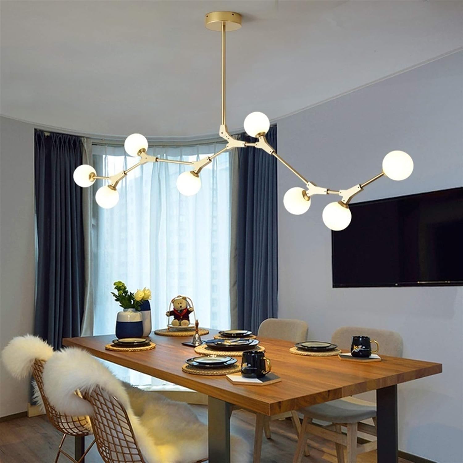LED Chandelier Living Room Suspended Lighting 