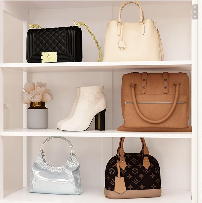 Glass Cabinet Display Cabinet with 6-Tier Shelves