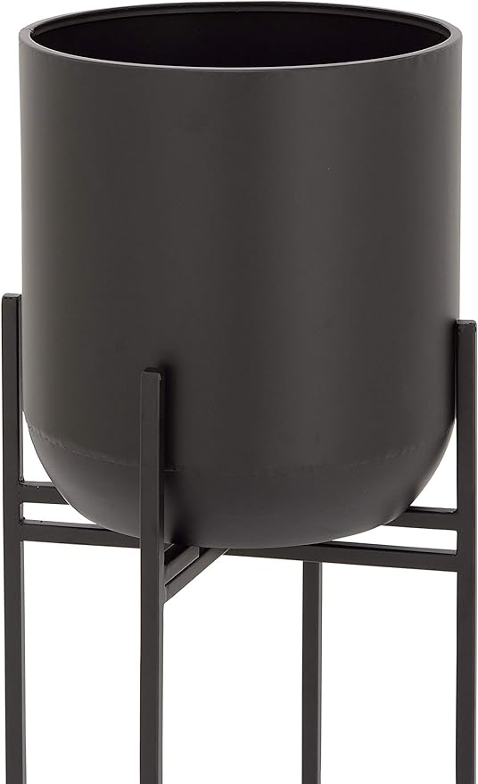 Metal Indoor Outdoor Planter Large Planter Pot with Removable Stand