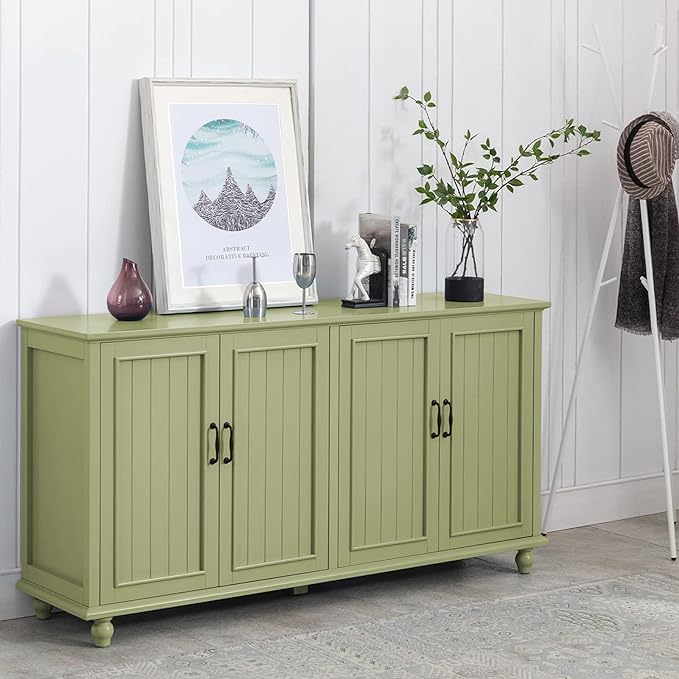 Buffet Cabinet with Storage Sideboard, 62'' Coffee Bar Cabinet