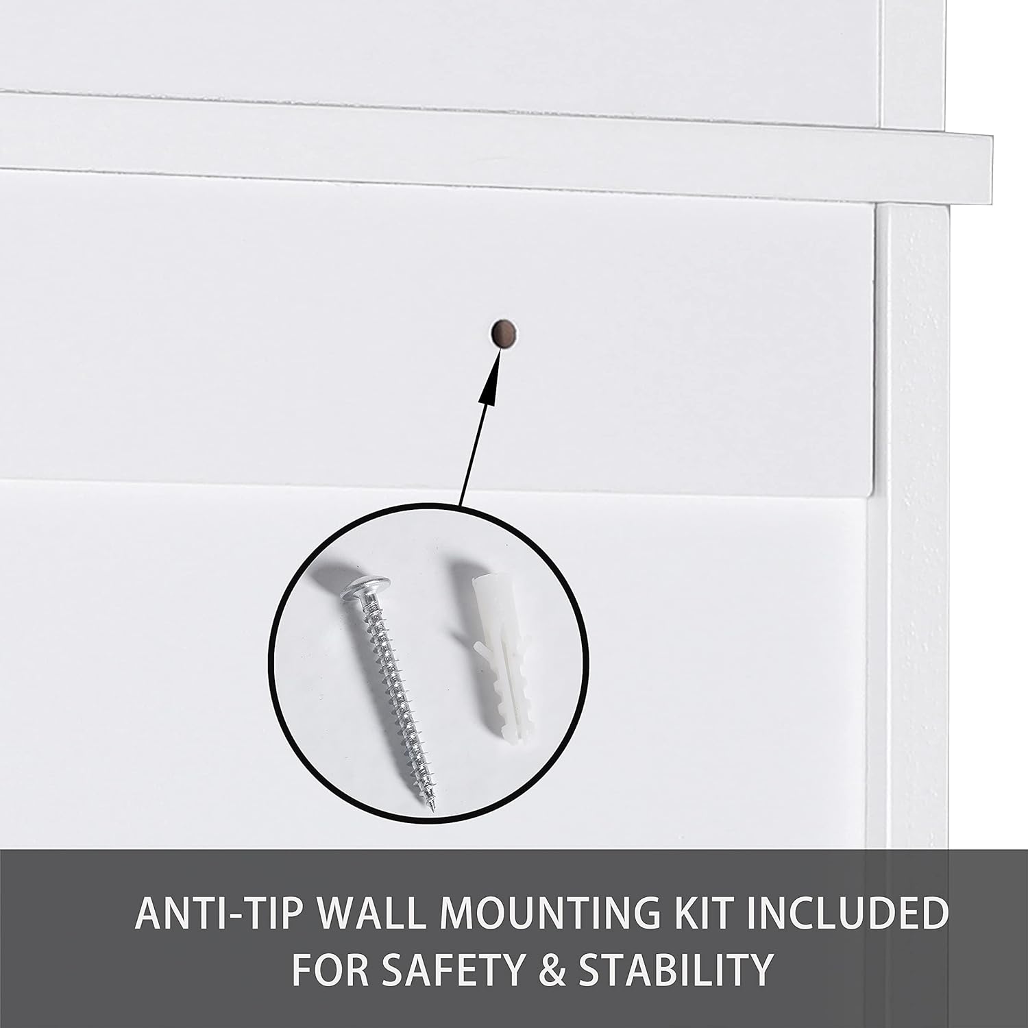 Bathroom Over-The-Toilet Storage Cabinet Organizer with Shelves and Doors, Small Freestanding Toilet Shelf