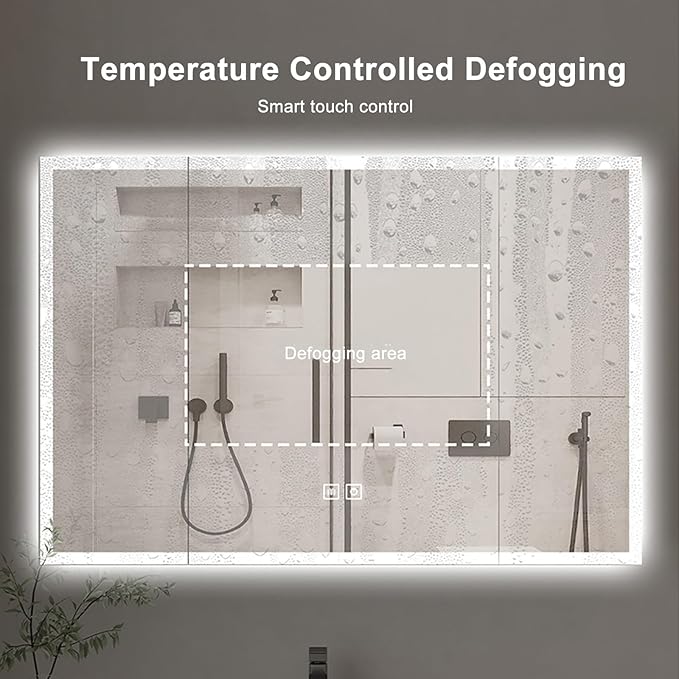 Mirror Medicine Cabinet Bathroom Mirror Cabinet with LED Lights