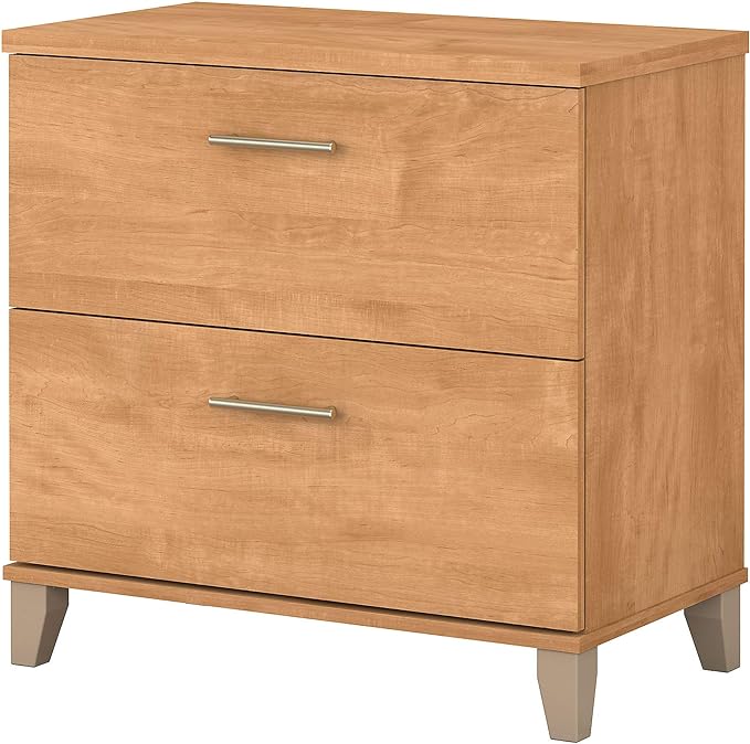 2 Drawer Lateral File Cabinet in Maple Cross | Letter, Legal, and A4-size Document Storage
