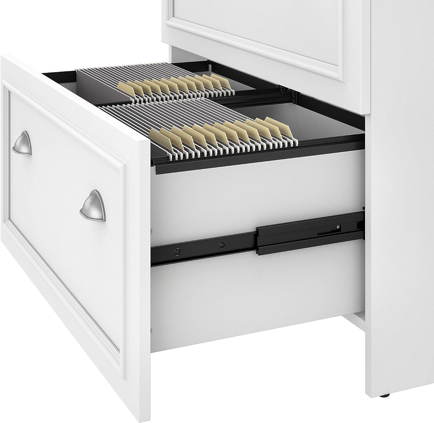 2-Drawer Lateral File Cabinet White 29.57-Inch