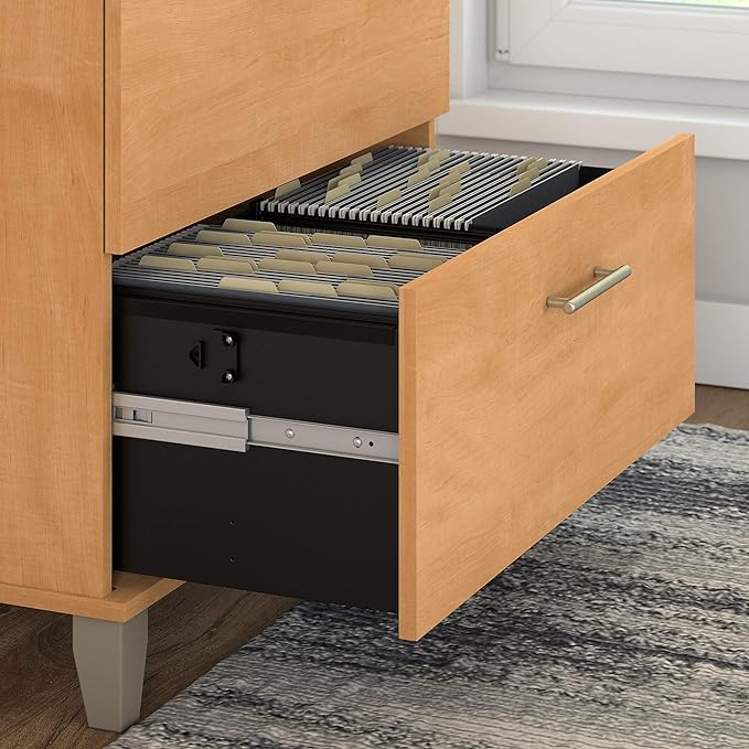 2 Drawer Lateral File Cabinet in Maple Cross | Letter, Legal, and A4-size Document Storage
