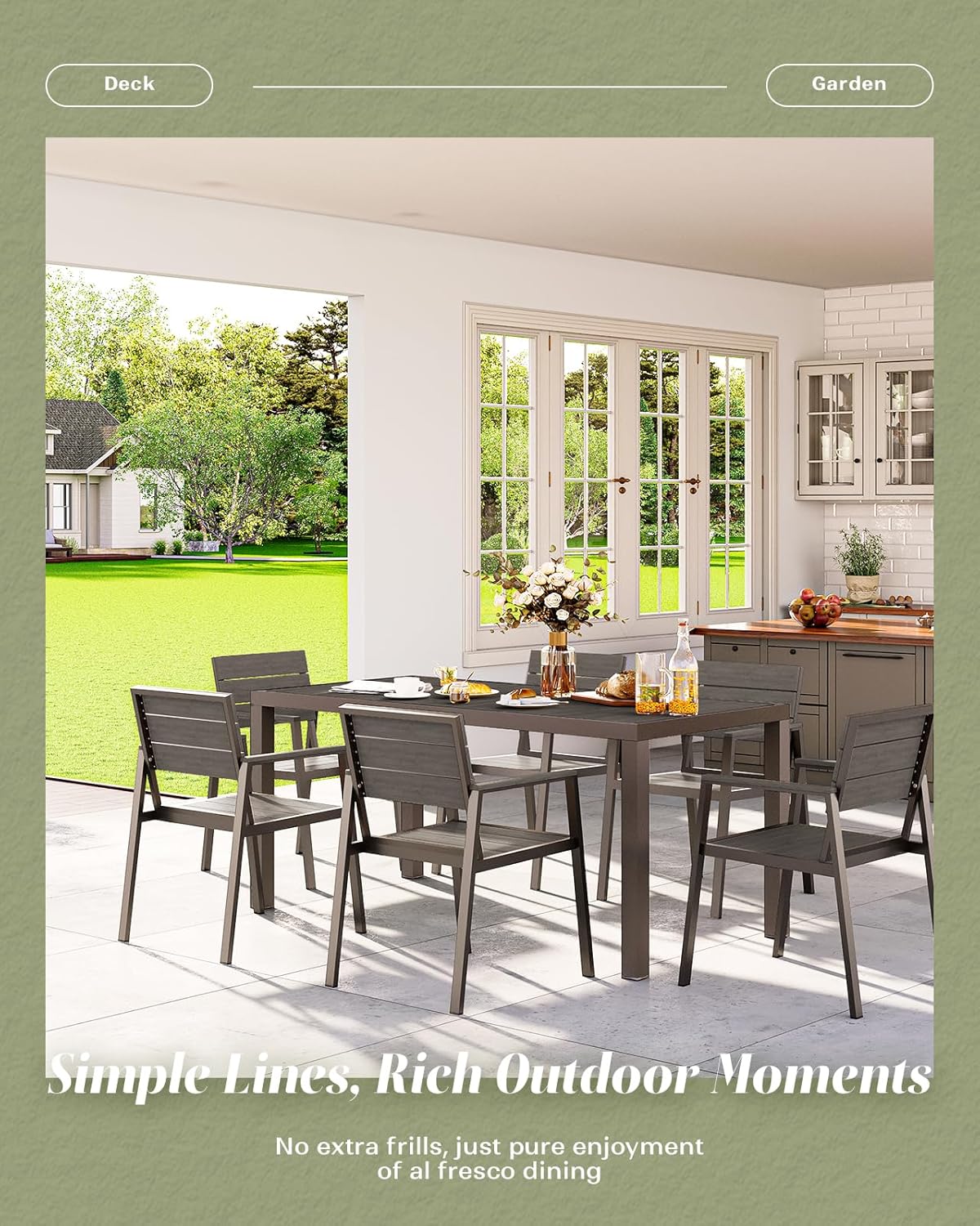 5-Piece Outdoor Dining Set,