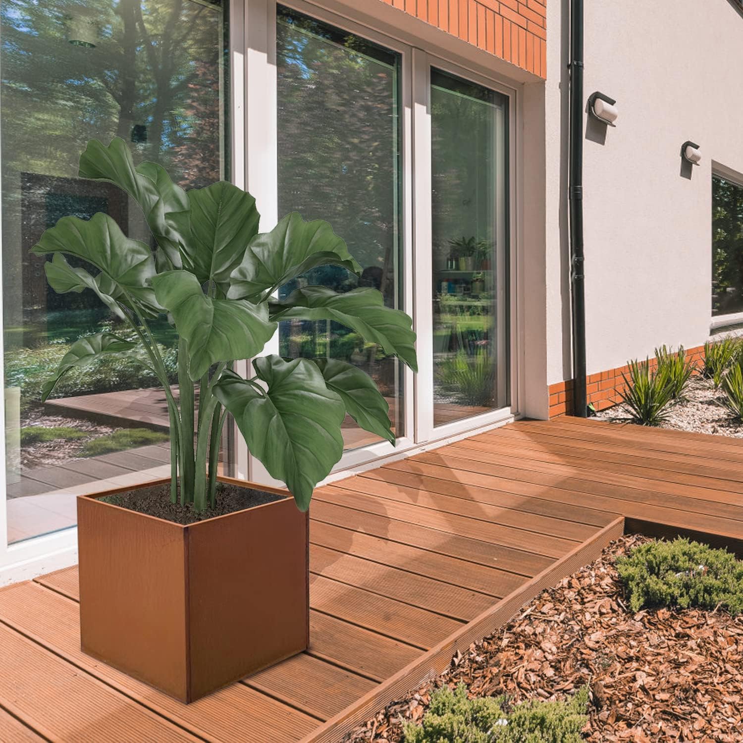 Corten Steel Planter Box Metal Square Planters Steel Large Planter