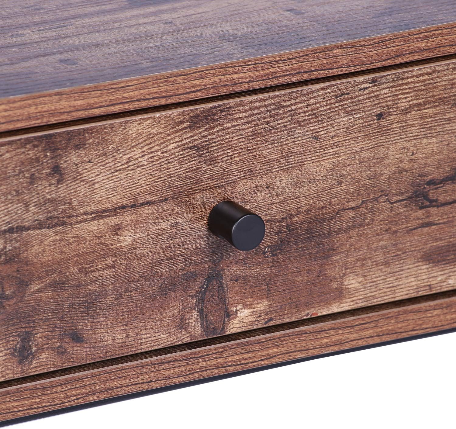 Brown Computer Desk with Drawer Study Writing/Makeup Table