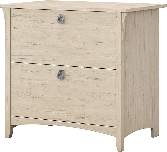 Lateral File Cabinet, 2 Drawer File Cabinet in Antique White