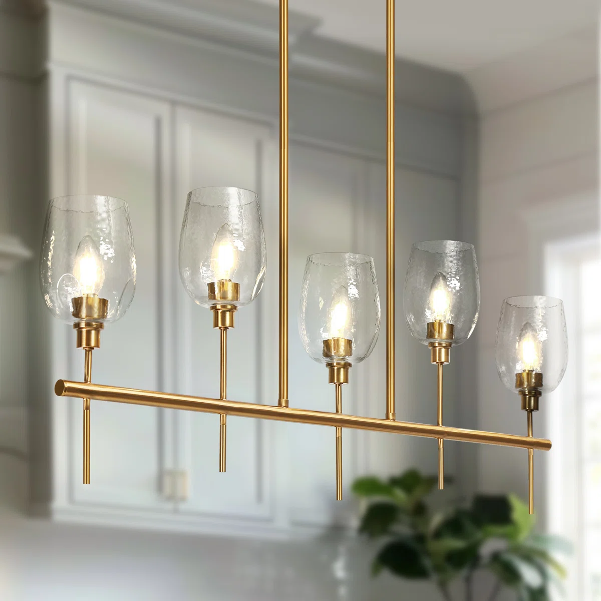  5 - Light Dimmable Kitchen Island Pendant Light