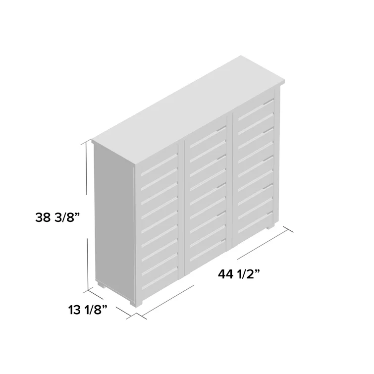 20 Pair Shoe Storage Cabinet