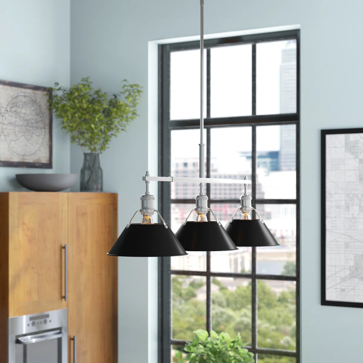 3 - Light Kitchen Island Pendant