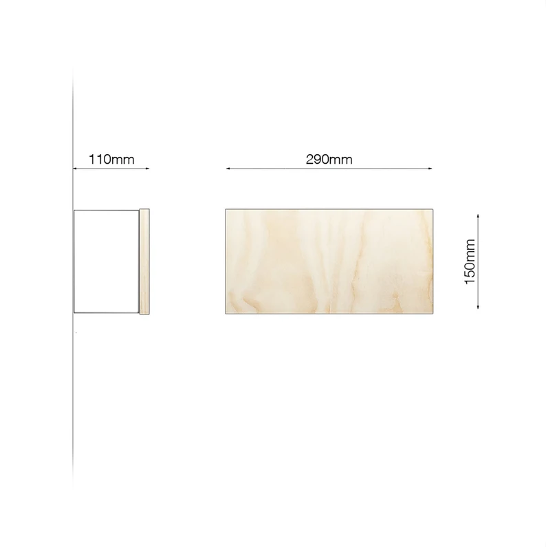 Modern Wall Planter - White Powder Coated Aluminum Body, Stainless Steel Hardware + Timber Front