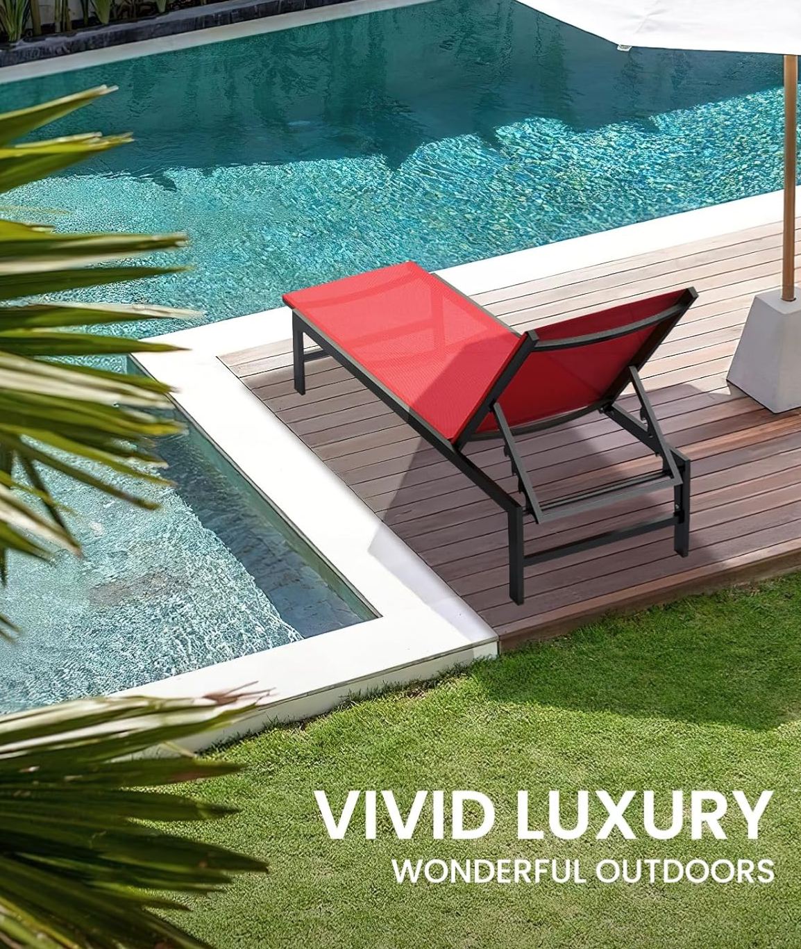 Outdoor Lounge Chair for Pool,