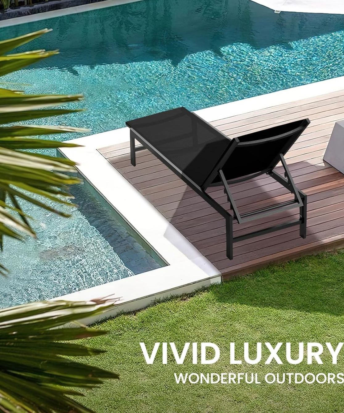 Outdoor Lounge Chairs Set of 2,