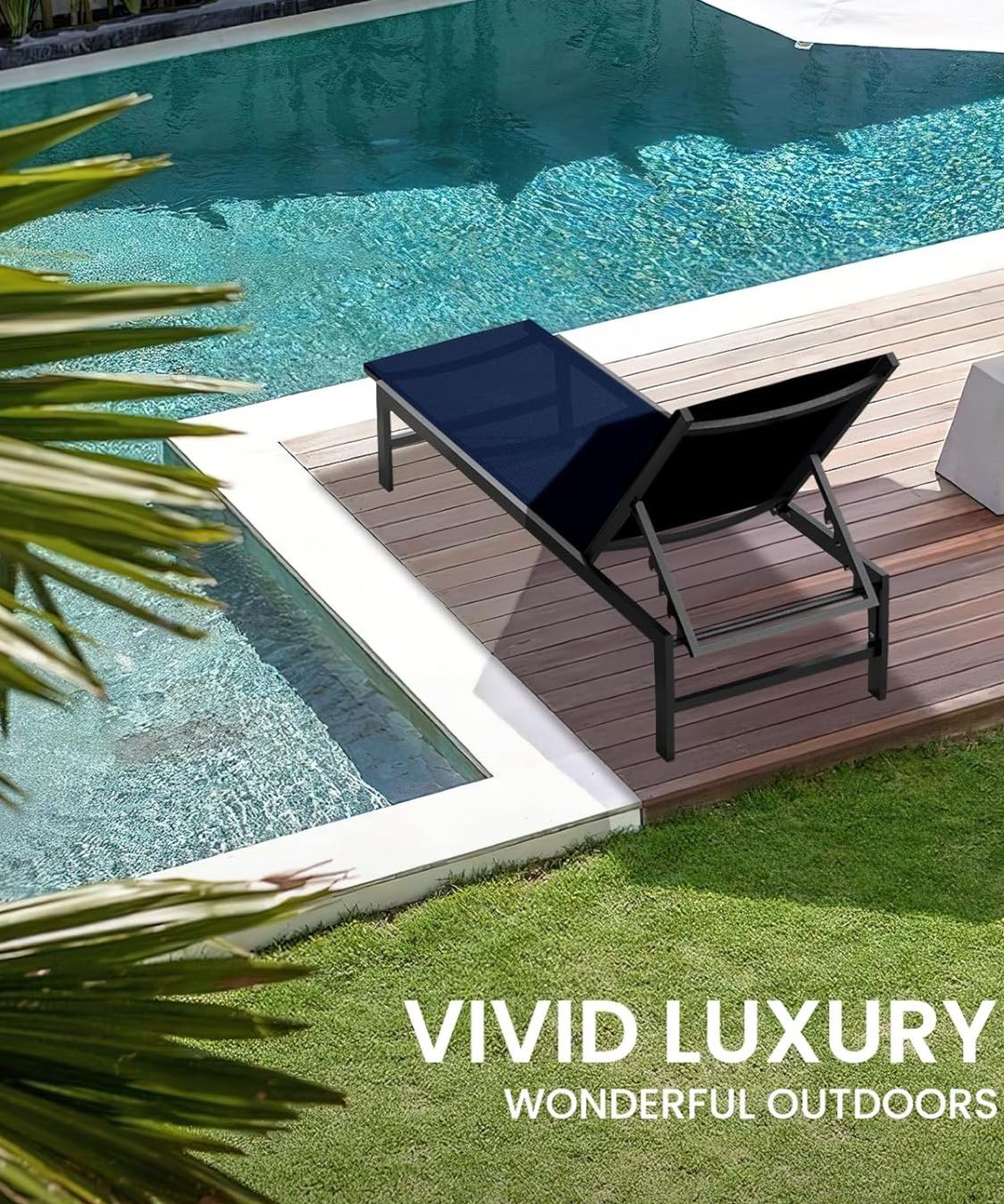 Outdoor Lounge Chairs Set of 2,