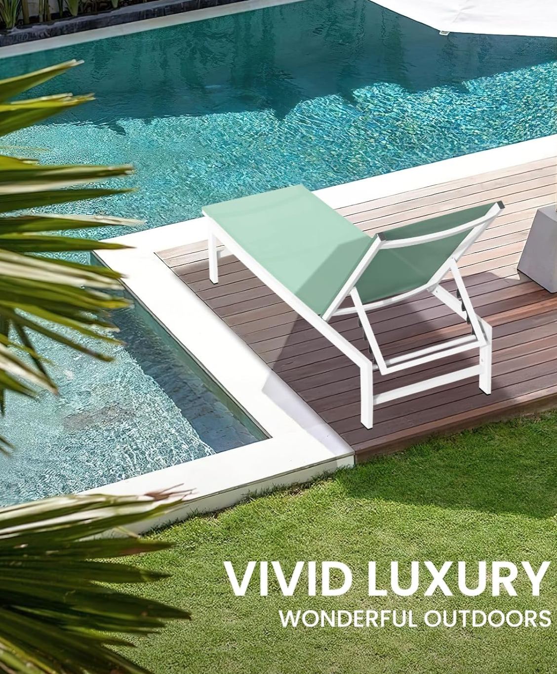  Outdoor Lounge Chairs Set of 2,
