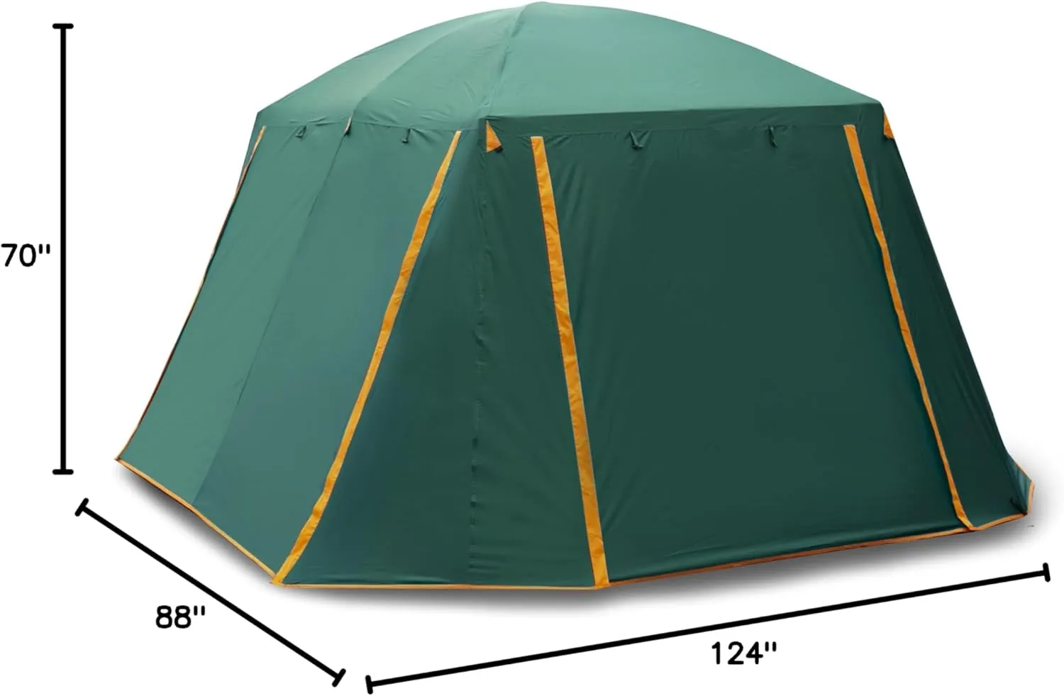 Large Tent 14 Person, Family Cabin Tents, Straight Wall, 3 Doors and 3 Windows with Mesh, Waterproof, Big Tent