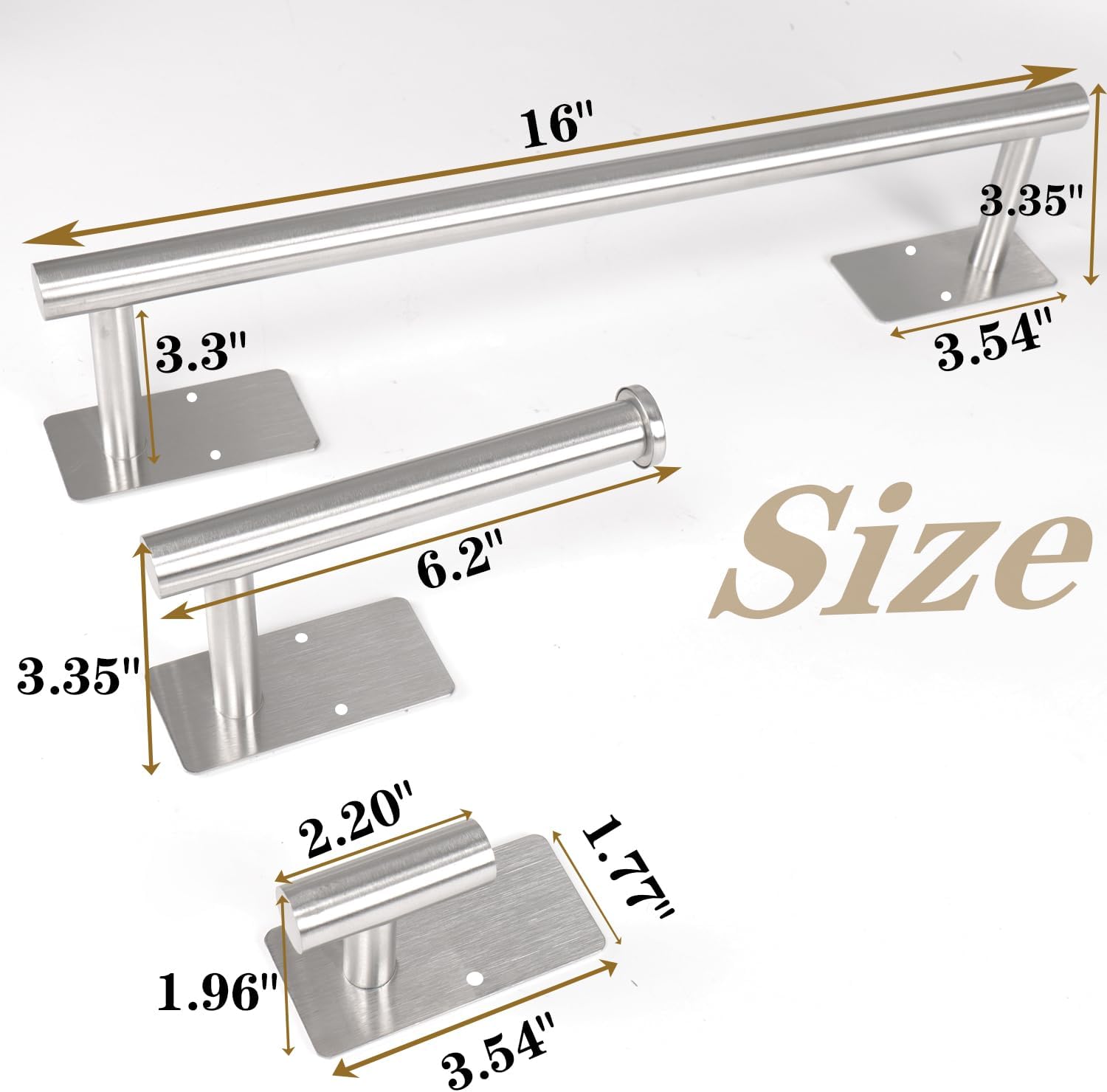 5 PCS Self Adhesive Bathroom Hardware