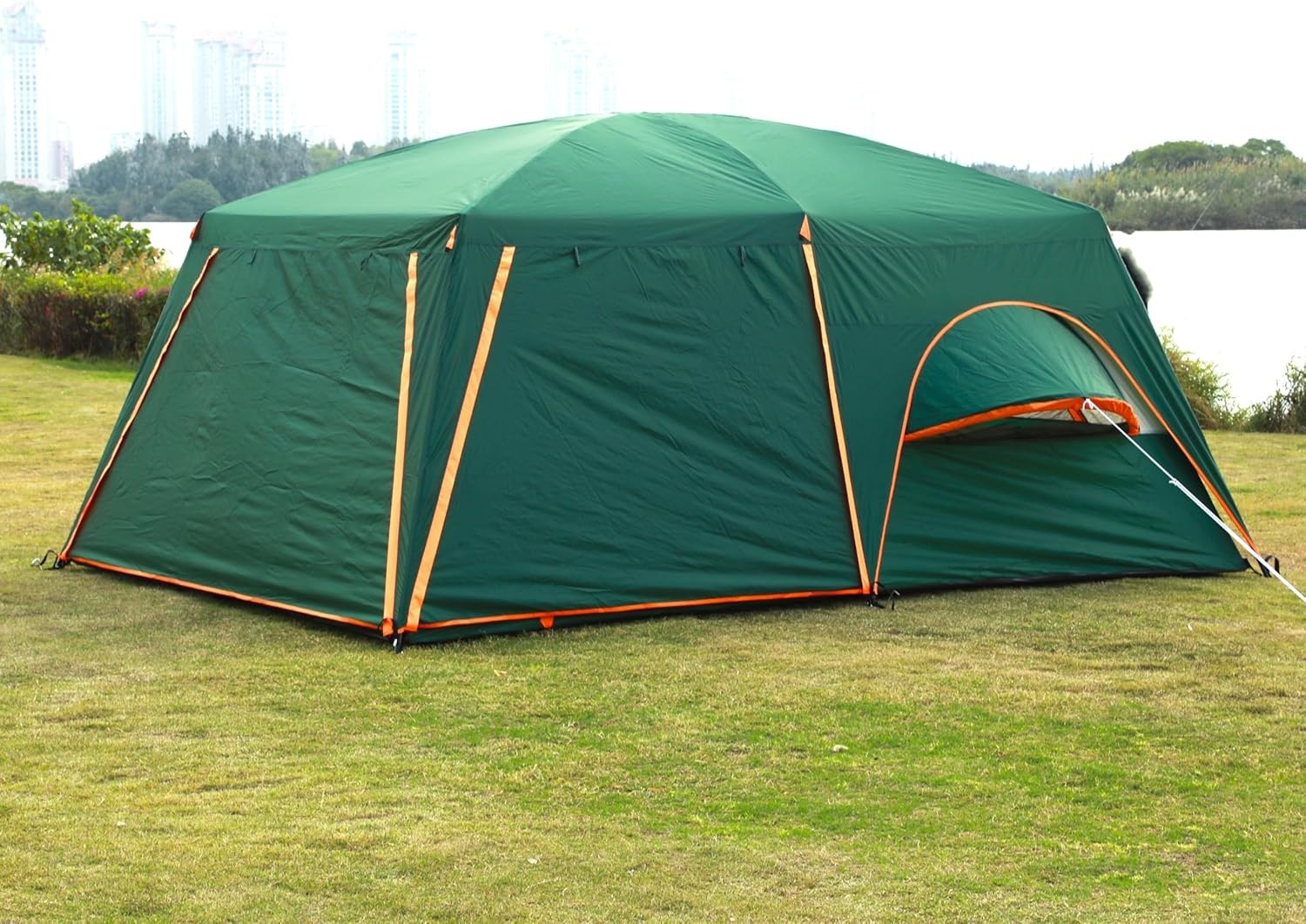 Extra Large Tent 12 Person, Full Rainfly,2 Bay-Windows, Family Cabin Tents