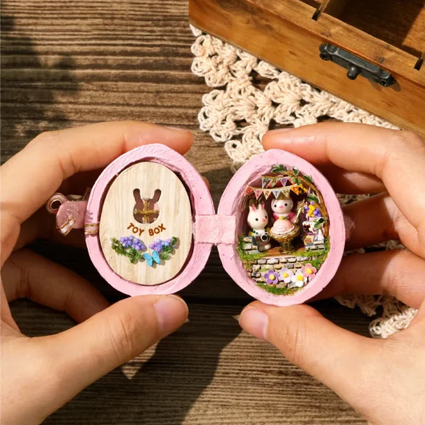 💕Handmade Easter Walnut Shell Doll House-Buy 2 Get Free Shipping