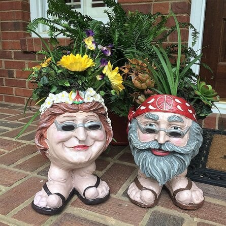 🔥Handemade MUGGLY'S THE FACE STATUE PLANTER