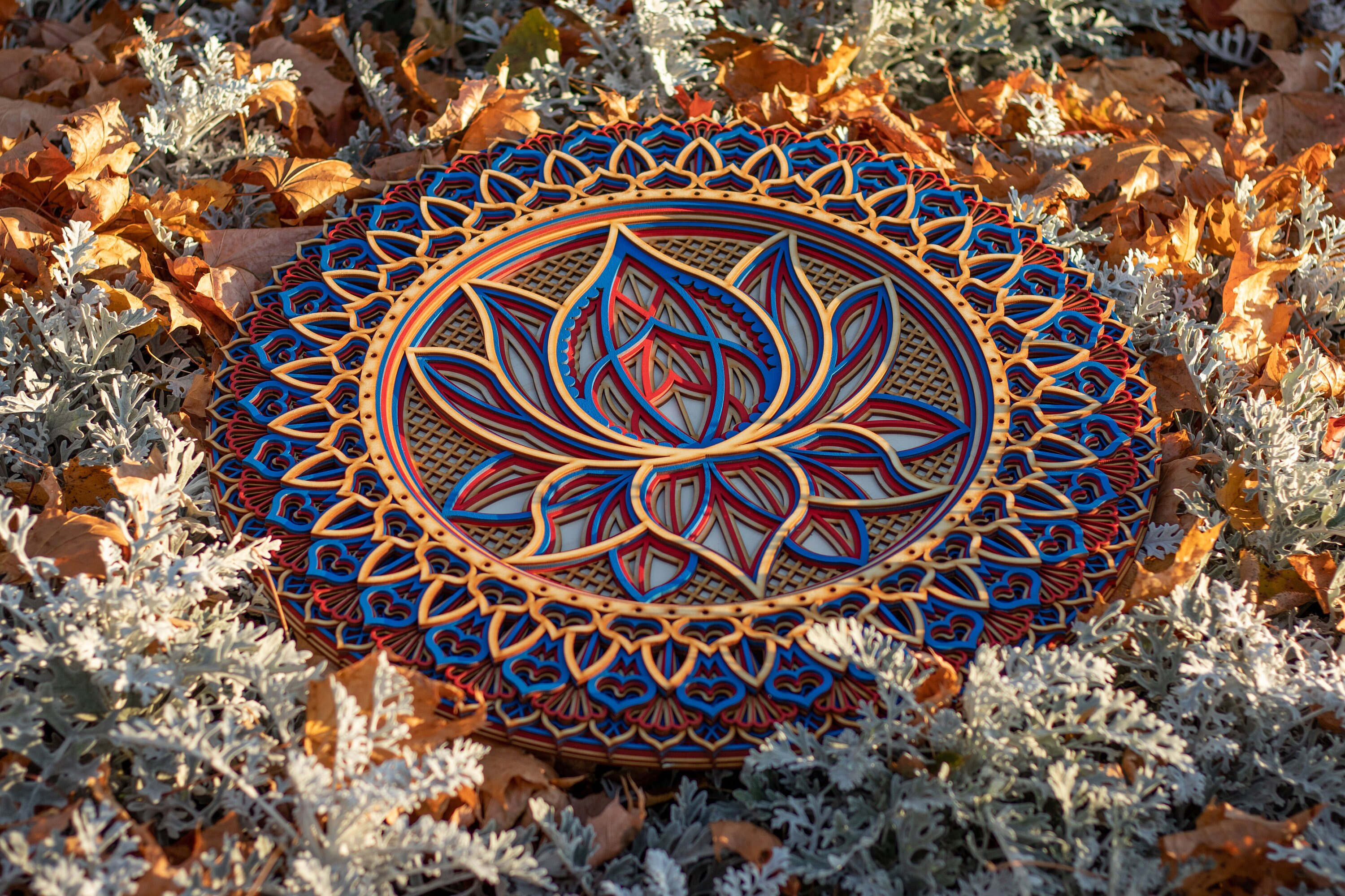 🔥Lotus Flower Wooden Mandala Wall Art