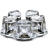 Teapot Warmer Crystal Glass Heart Shape Heating Base Tea Set Accessories