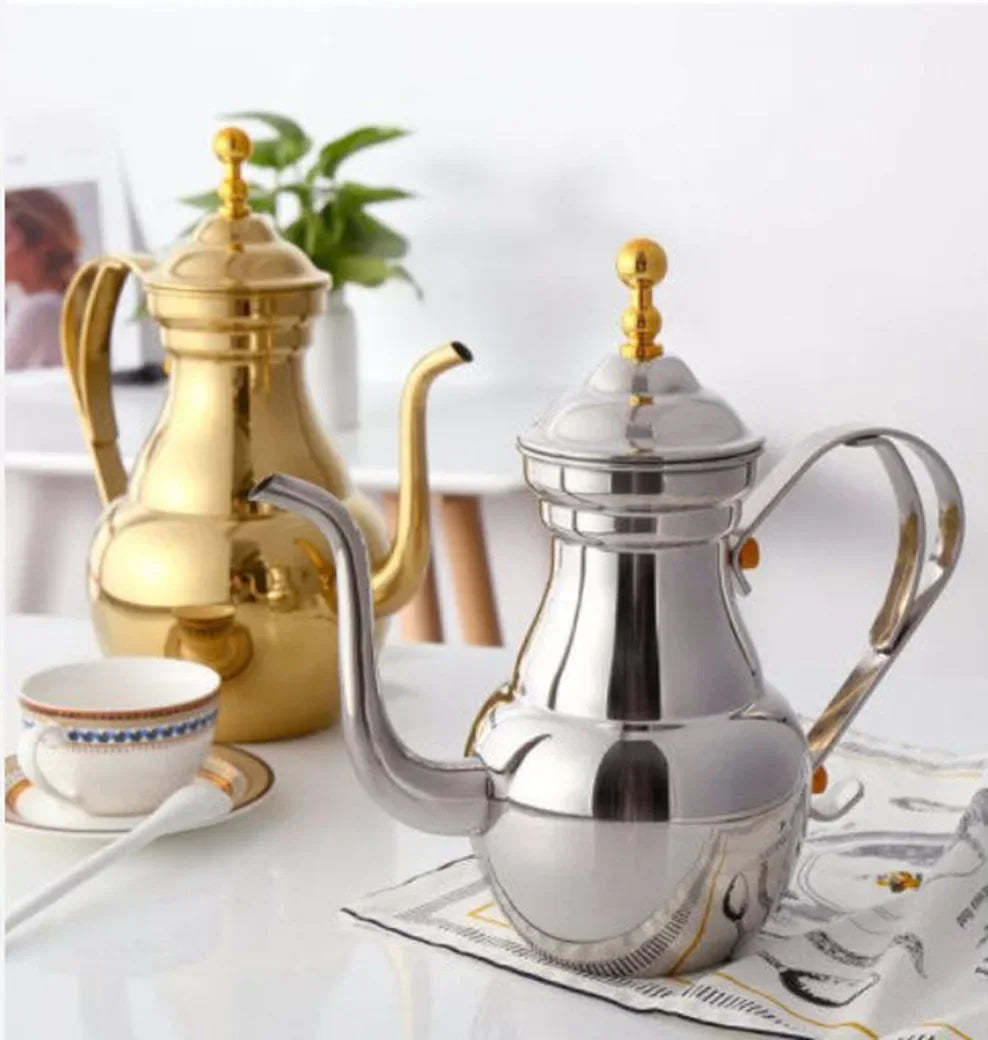 1.5L Stainless Steel Teapot Restaurant Retro Royal Teapot With Tea Strainer Long Spout Pot For Tea Brewing In Mug Tea Infuser Buy Our Tea