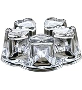 Teapot Warmer Crystal Glass Heart Shape Heating Base Tea Set Accessories