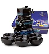 Chinese Gongfu Tea Gift Set, Service Automatic Stone-Mill Design Handmade Ceramics Tea Pot 6 Cups...