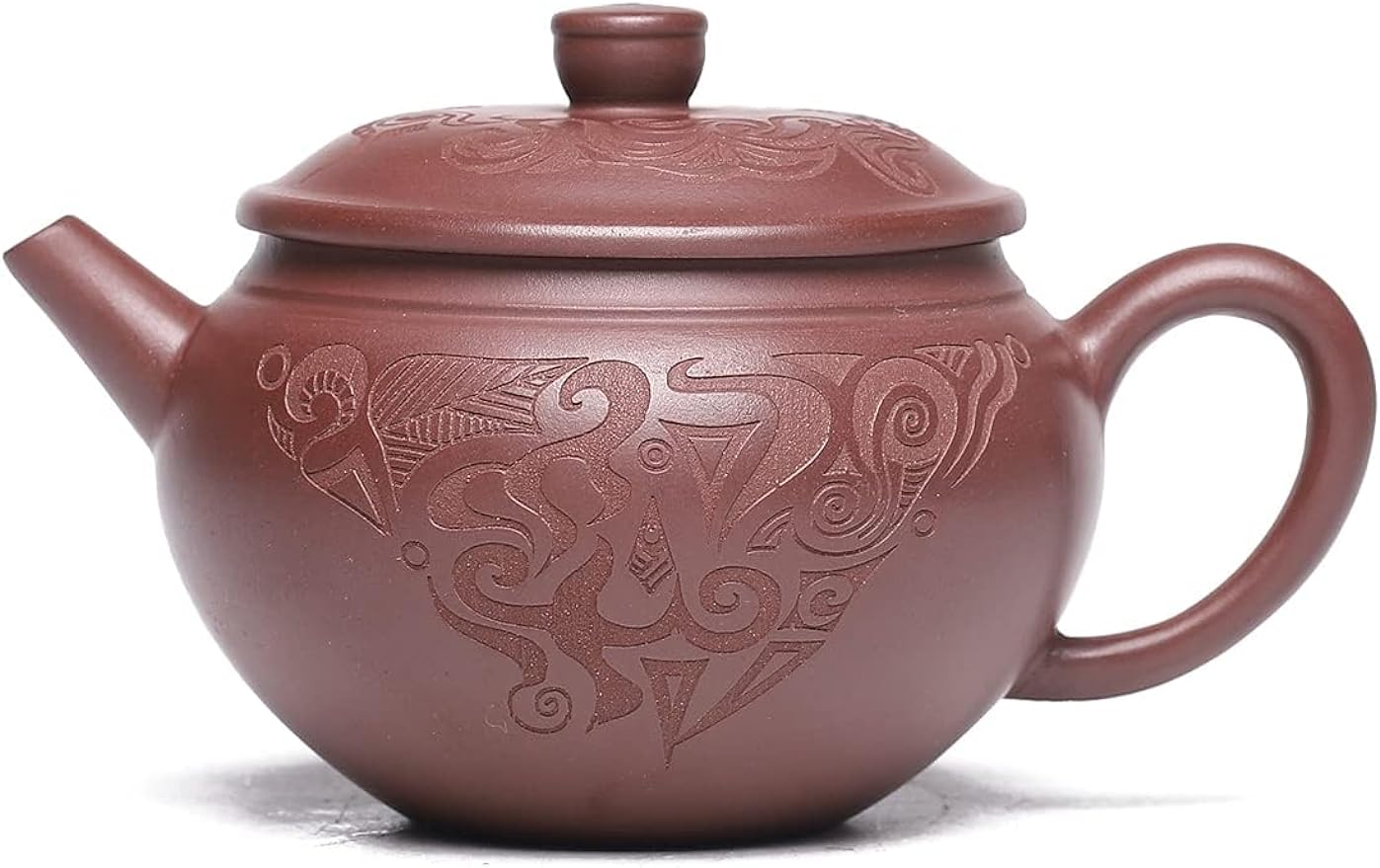 SILINE Zisha Teapot,Chinese Yixing Clay Handmade Purple Teapot 7.8 Oz, Infuse Brew Kung Fu Loose Leaf Tea Maker -Hanwa,Purple Clay
