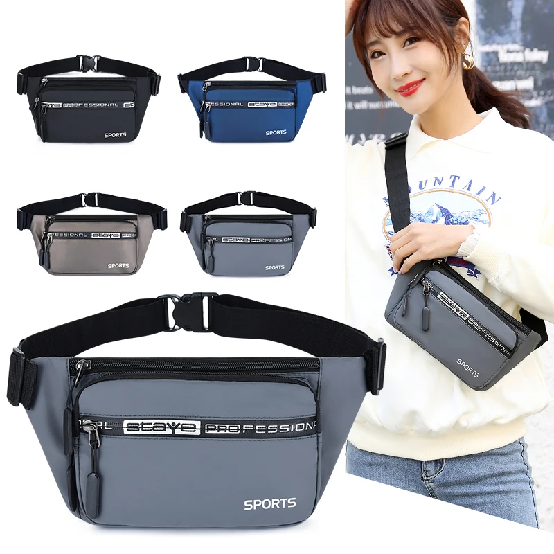 Chest bag Oxford Waist Belt Bag Men Fashion Colorful Bum Travel Purse Phone Pouch Pocket hip Sling bag